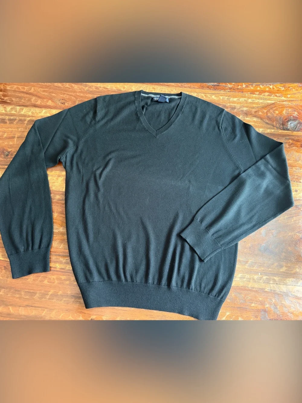 Men's Banana Republic Black V-Neck Sweater